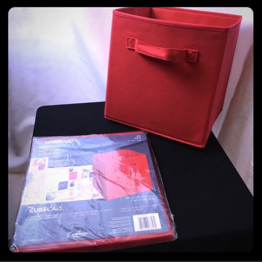 NWOT ClosetMaid Red Fabric Drawer* - 4 available